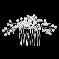 96cm Hair Combs with Pearl Crystal for Lady Wedding Party Hair Jewelry