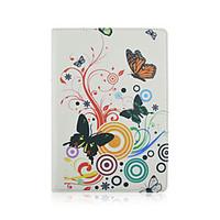 9.7 Inch 360 Degree Rotation Butterly Pattern with Stand Case and Pen for iPad Air 2/iPad 6