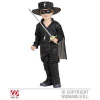 98cm/104cm Black Children\'s Bandit Hero Costume