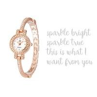 999 instead of 65 for a ladies rose gold lottie crystal watch from sol ...