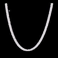 9ct White Gold Spiga 22 Inch Necklace