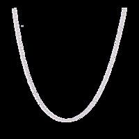 9ct White Gold Spiga 16\" Necklace