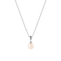 9ct White Gold 6mm Fresh Water Pearl Pendant