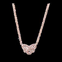 9ct Rose Gold 0.11ct Diamond Butterfly Pendant