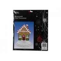 9cm honeycomb look paper candy christmas house