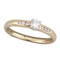 9ct gold 0.20 carat diamond ring