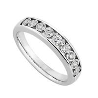 9ct white gold 0.24 carat diamond eternity ring