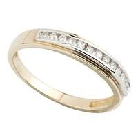 9ct gold diamond ring eternity ring