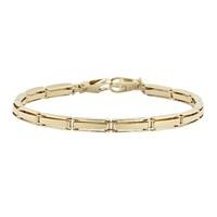 9ct gold bar link bracelet