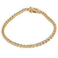 9ct gold 0.50 carat diamond tennis bracelet