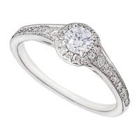 9ct white gold 040 carat diamond ring