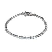 9ct white gold 0.50 carat diamond tennis bracelet