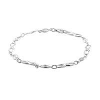 9ct white gold cubic zirconia bracelet