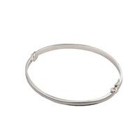 9ct white gold bangle