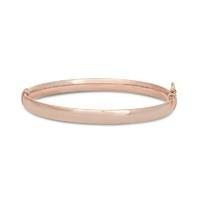 9ct rose gold 6mm bangle