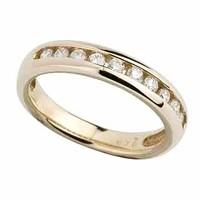 9ct gold 0.25 carat diamond eternity ring