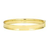 9ct gold concave bangle