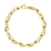 9ct gold interlinking bracelet