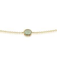 9ct Yellow Gold 2.00ct Oval Mint Green Quartz Luminosity Bracelet