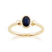 9ct Yellow Gold 0.57ct Sapphire Ring