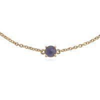 9ct Yellow Gold 0.50ct Iolite 19cm Bracelet