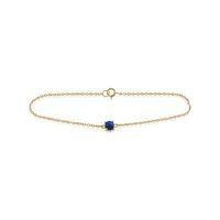 9ct Yellow Gold 0.58ct Lapis Lazuli 19cm Bracelet