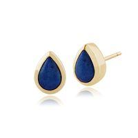 9ct Yellow Gold 0.71ct Lapis Lazuli Stud Earrings