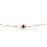 9ct Yellow Gold 0.34ct Sapphire & Diamond Bracelet