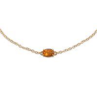 9ct Yellow Gold 0.40ct Citrine 19cm Bracelet