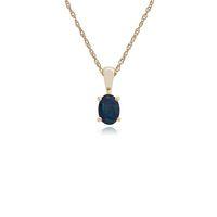 9ct Yellow Gold Triplet Opal Pendant Necklace on 45cm Chain