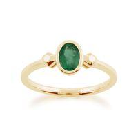 9ct Yellow Gold 0.47ct Emerald Ring
