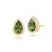 9ct Yellow Gold 0.80ct Peridot Stud Earrings