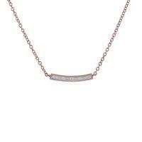 9ct rose gold 2pt diamond 45cm necklace