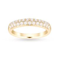 9ct Yellow Gold 0.50 Carat Total Weight Eternity Ring - Ring Size O