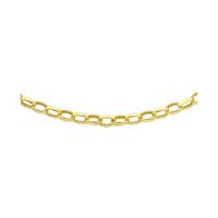 9ct Yellow Gold 18 Inch Oval Belcher Chain