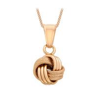 9ct Rose Gold Knot Pendant