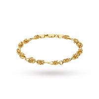 9ct Yellow Gold Twist Byzant Bracelet