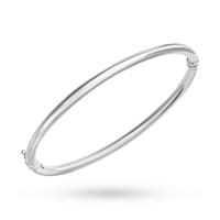 9ct White Gold Bangle