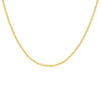 9ct Yellow Gold 3 Plait Herringbone Necklace