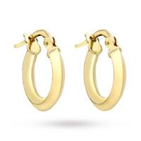 9ct Yellow Gold Hoop Earrings