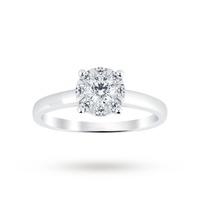 9ct white gold 040 carat total weight diamond multi stone ring ring si ...