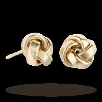 9ct Yellow Gold Polished Knot Stud Earrings