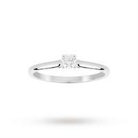 9ct White Gold 0.15ct Diamond Engagement Ring