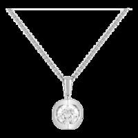 9ct White Gold 0.25ct Diamond Set Pendant