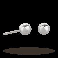 9ct White Gold 4mm Ball Stud Earrings