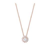 9ct Rose Gold 0.20ct Diamond Halo Pendant