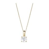 9ct Yellow Gold 0.70ct Brilliant Cut Pendant