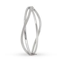 9ct White Gold Bangle