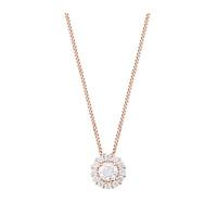 9ct Rose Gold 0.30ct Diamond Halo Pendant