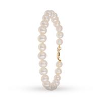 9ct Gold 6.5-7.0mm Freshwater Pearl Bracelet